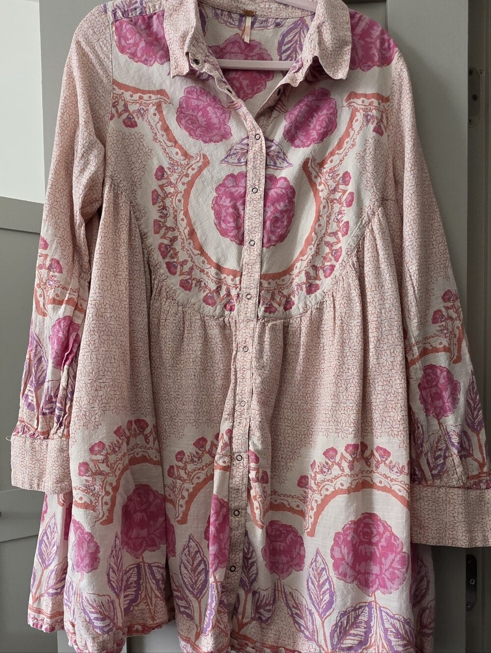 Free People Smell The Roses Pink XL Dress 🩷 - Picture 3 of 5